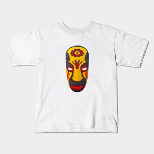 Watercolor tribal mask Kids T-Shirt